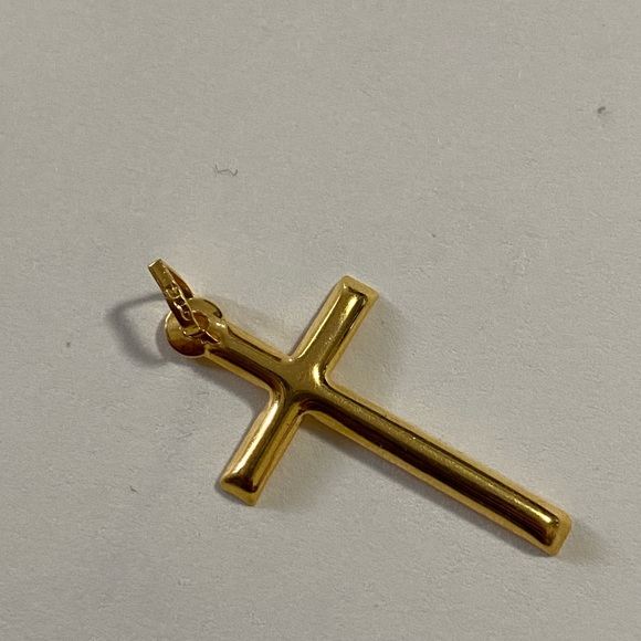 22K Gold Cross Pendant Only - Picture 3 of 5